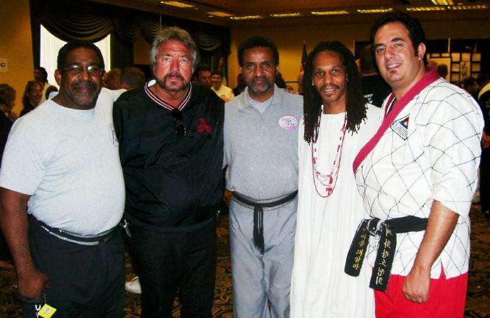 Great friends, Hanshi Bruce Juchnik, GM Bill Owens, and Mfundishi Tayari Casel 